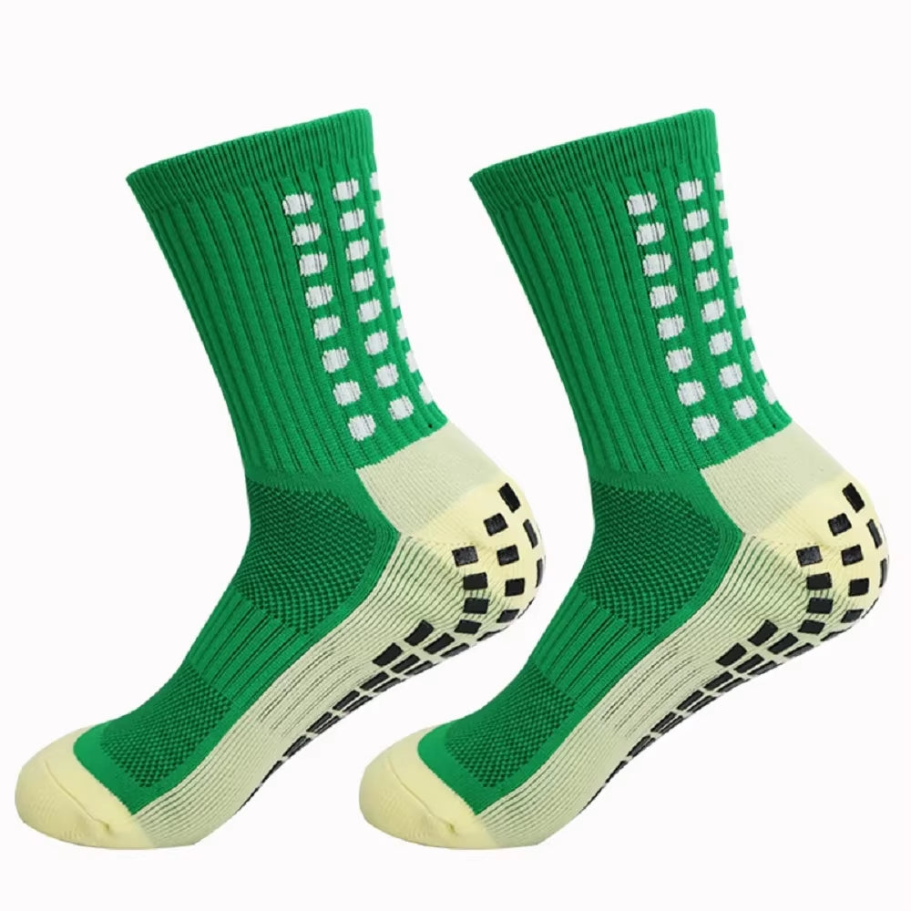 1 Pair Men'S Soccer Socks anti Slip Non Slip Grip Pads for Football Basketball Sports Grip Socks