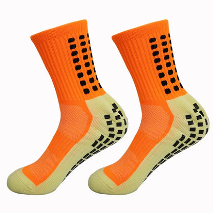 1 Pair Men'S Soccer Socks anti Slip Non Slip Grip Pads for Football Basketball Sports Grip Socks