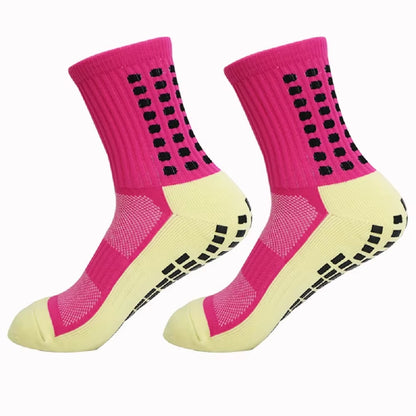 1 Pair Men'S Soccer Socks anti Slip Non Slip Grip Pads for Football Basketball Sports Grip Socks